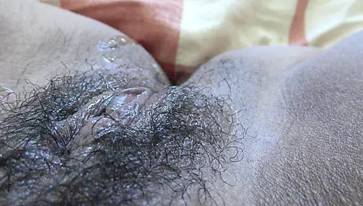 Horny mommy orders stepson to lick her hairy pussy before college