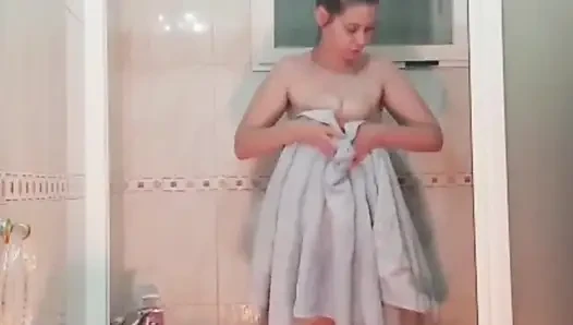 Girlfriend at shower