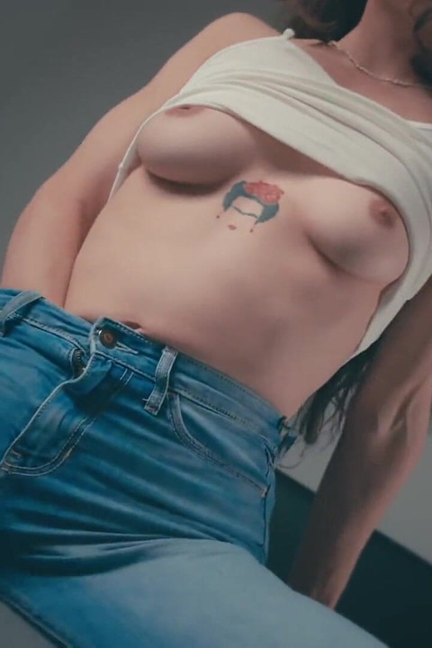 Wild Tight Jeans Foreplay. Squirting Pussy. Button Licking