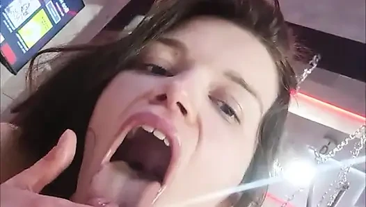 BDSM Hotel, Fuck Machine, Bondage, Sperm on Face