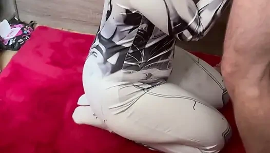 Nutaku lust goddess crosplay: Ausgeführt mit ihrem göttlichen blowjob