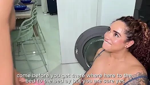 I Get Stuck in the Washing Machine, While My Stepson Fucks Me