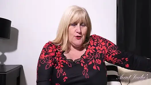 Auntjudys - Busty Mature BBW Catherine Can Needs a Gardener for Her Hairy Bush