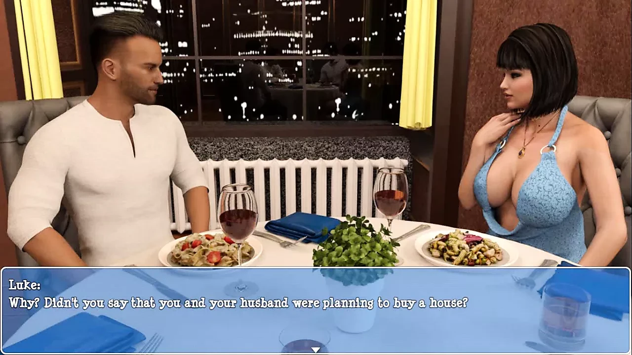 Lily Of The Valley: Wife With Big Boobs Doing Slutty Things With Her Boss At A Business Dinner – S3E6