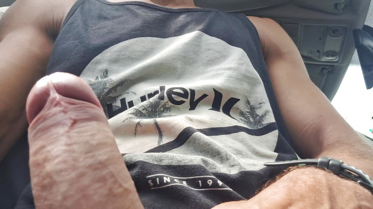 Public Car Wank – Got Super Horny and Had to Stroke My Cock Outside