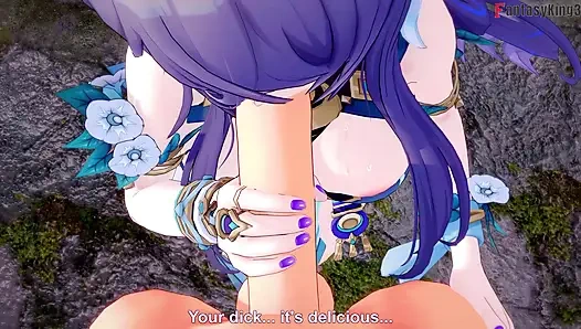 Горячий минет Lauma - Genshin Impact