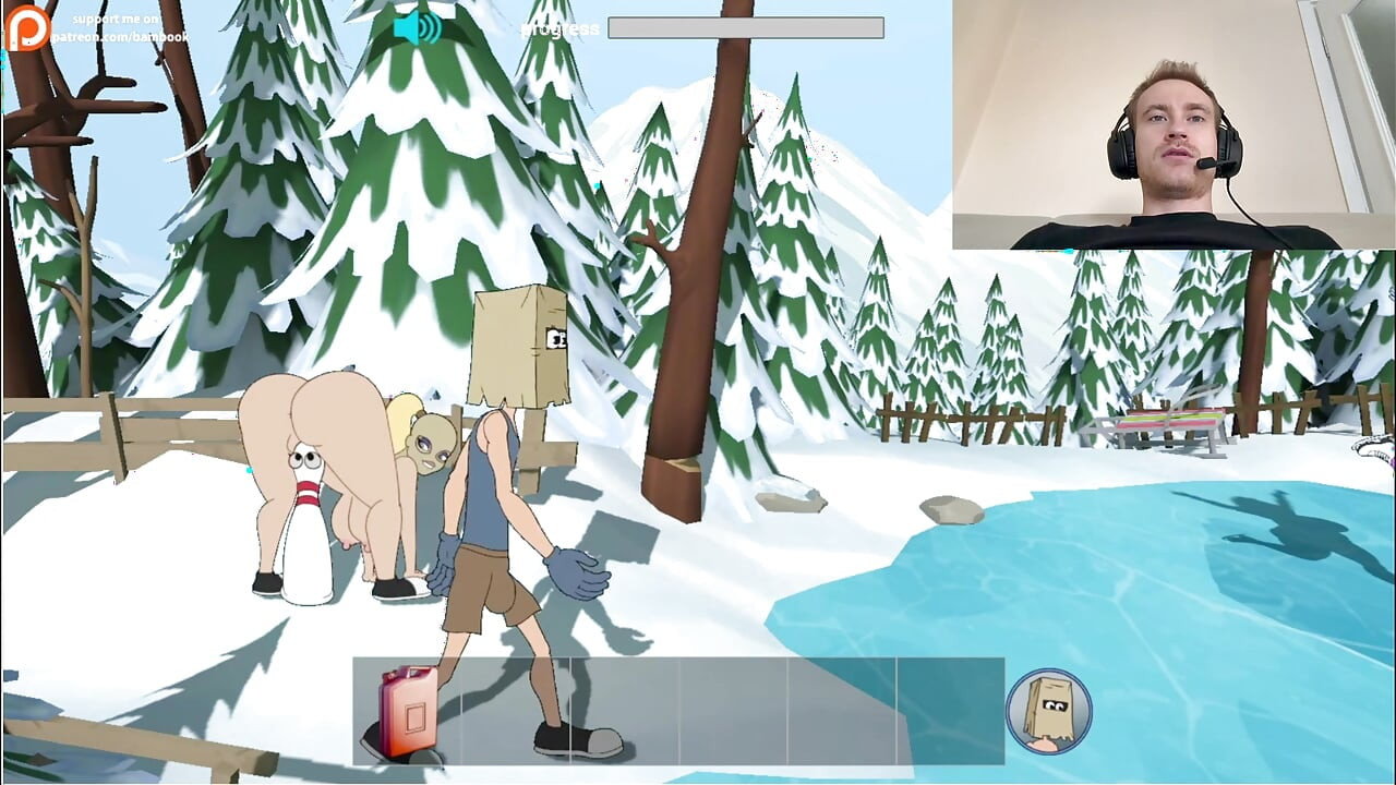 Fuckerman Winter Lovers - Fucked Juicy Woman In Game