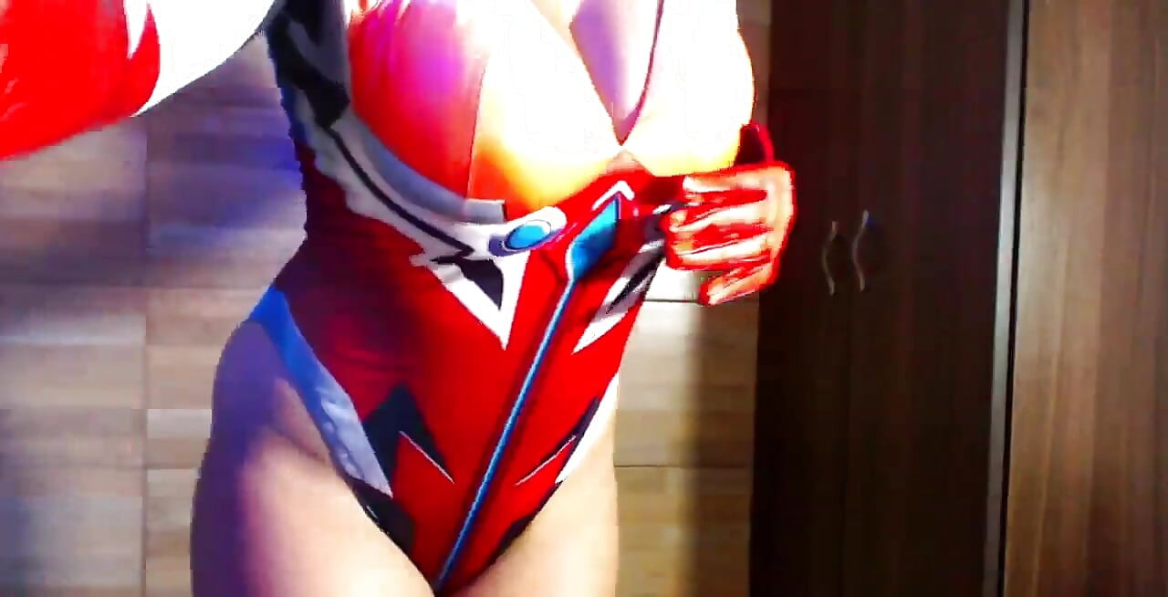 Zanurz się w odważnej podróży ze mną jako Asuka z Evangelion.