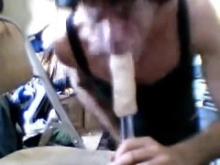 practicing BJ,s on a Dildo