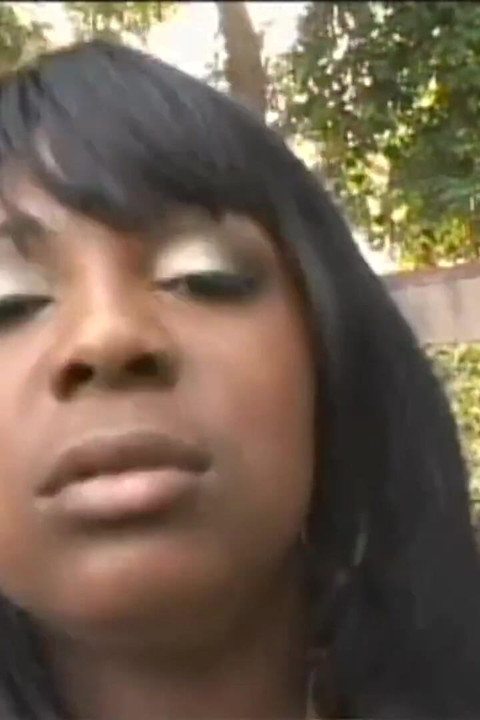 Black Deja Vue Boldly Proclaims Her Desire for Doggy Style Humping on the Outdoor Couch.