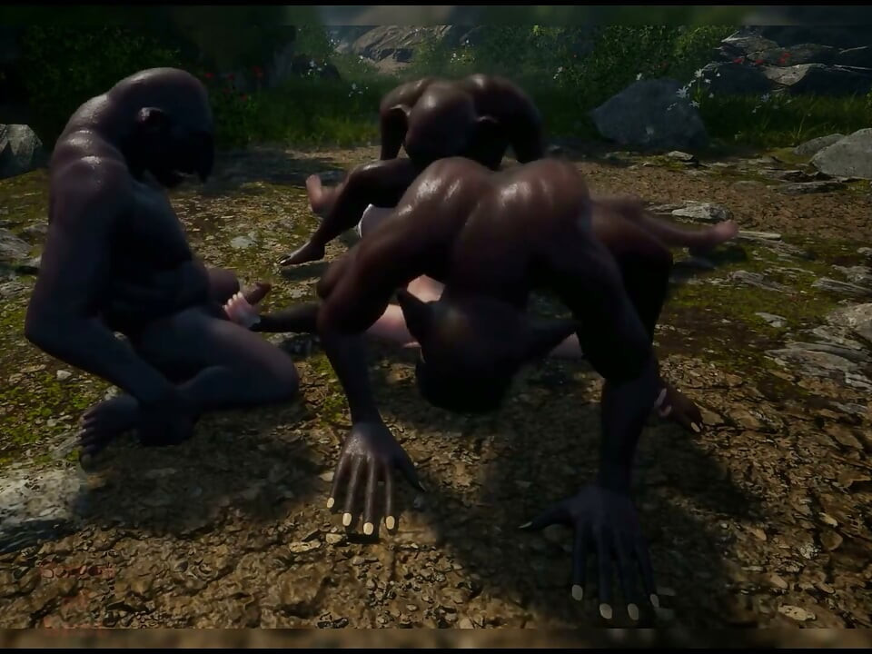 Gol 3D Busty Nun Banged by 3 Goblins DP and Deepthroath