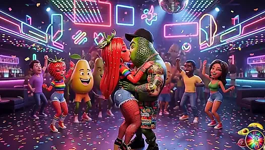 Эпизод 5 - симпатичная девушка клубника и сладкий мужчина с авокадо делят нежные моменты AI Hentait