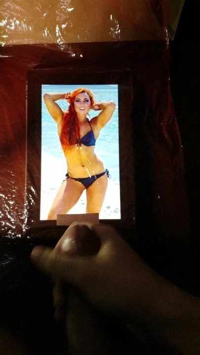 WWE Becky Lynch cumtribute