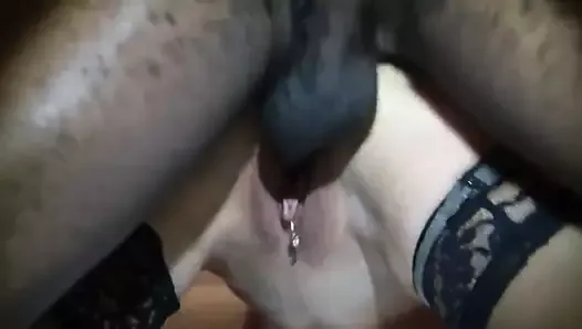 BBC fucks white granny in doggystyle and shoots load on her ass
