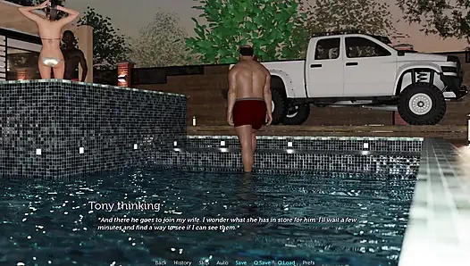 Tacos3-s3p2c - Scenes You Can’t Skip: Part 7 - Tony and Anne Hit the Pool Party and Fuck Non-stop All Night Long