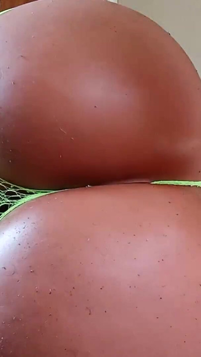 Ebony Booty in Green Lingerie (YL158) | Clip 1