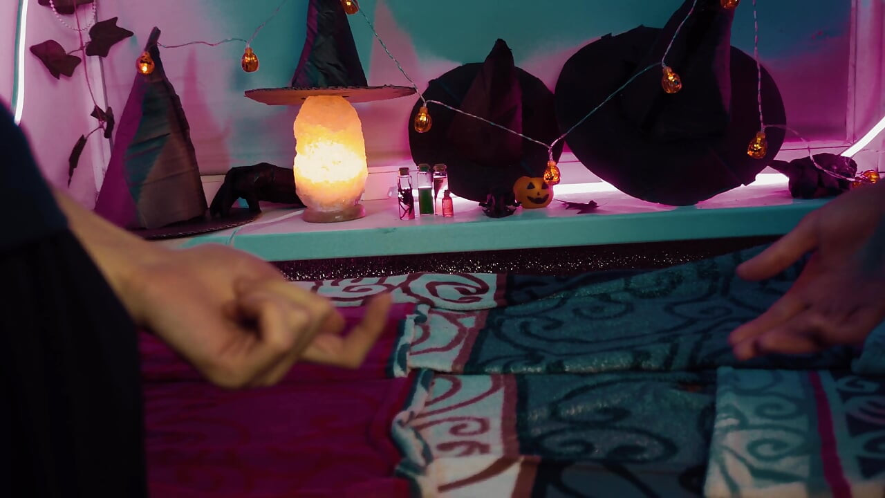 Hard cock during massage session