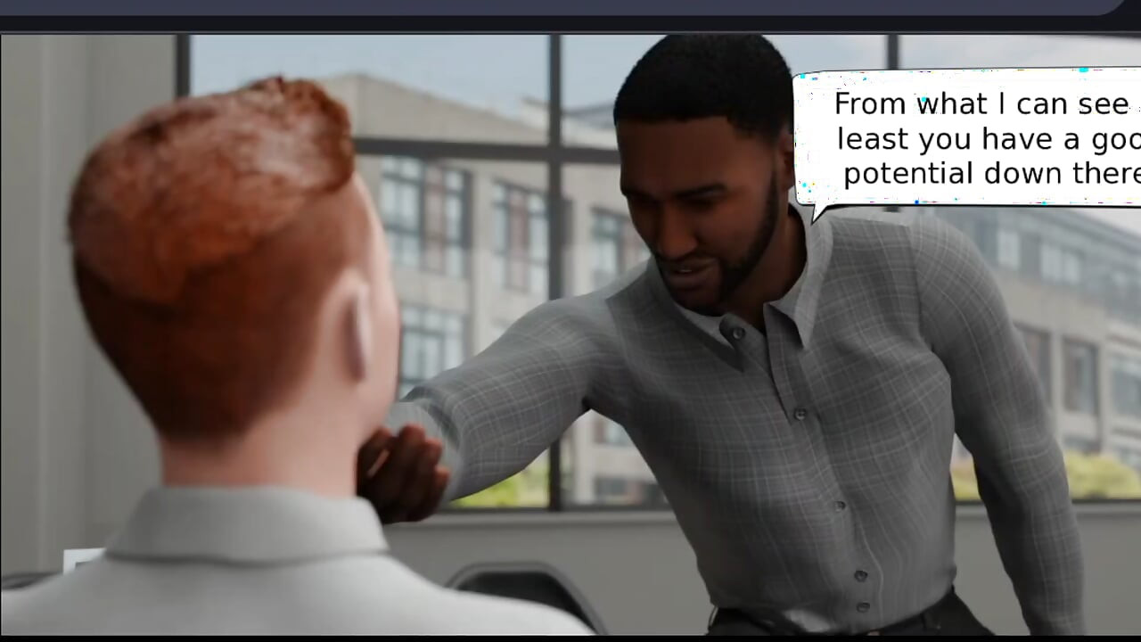 Interracial hard work for the office newbie!