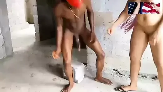 STEPMOM TRIES A BIG BLACK COCK IN A BRICK UNCOMPLETED BUILDING FOR THE FIRST TIME