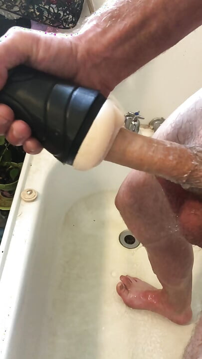 Big Cock Pissing and Fucking a Fleshlight