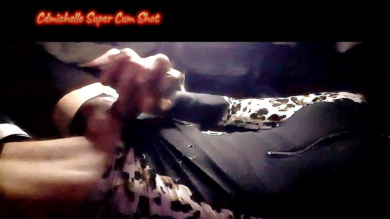 Crossdresser Cdmichelle Super Cum Shot Licking up PreCum
