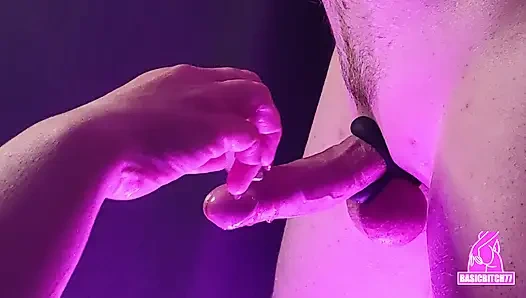 Teasing with ice before cumming hard