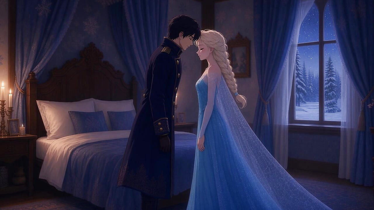 Elsa gets fucked by a merciless outsider prince- story in Spanish- AI PORN