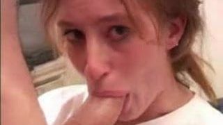 She gets a mouthfuck and a juicy facial and does not like it
