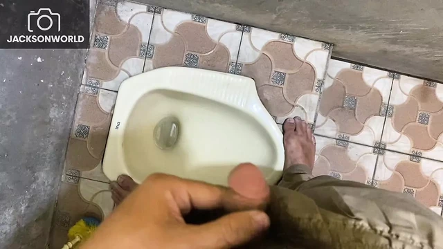 Solo masturbate in Bathroom