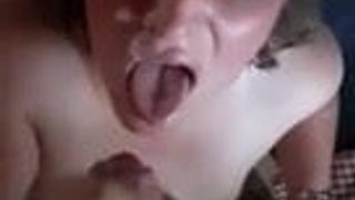 Cum in Face and Mouth