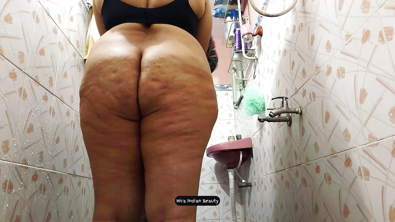 Hot Indian Step Mom: Naked Erotic Shower, Big Ass & Pussy Washing. Watch Now!