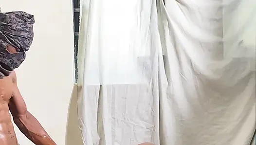 Heißes paar bekommt einen öligen harten fick