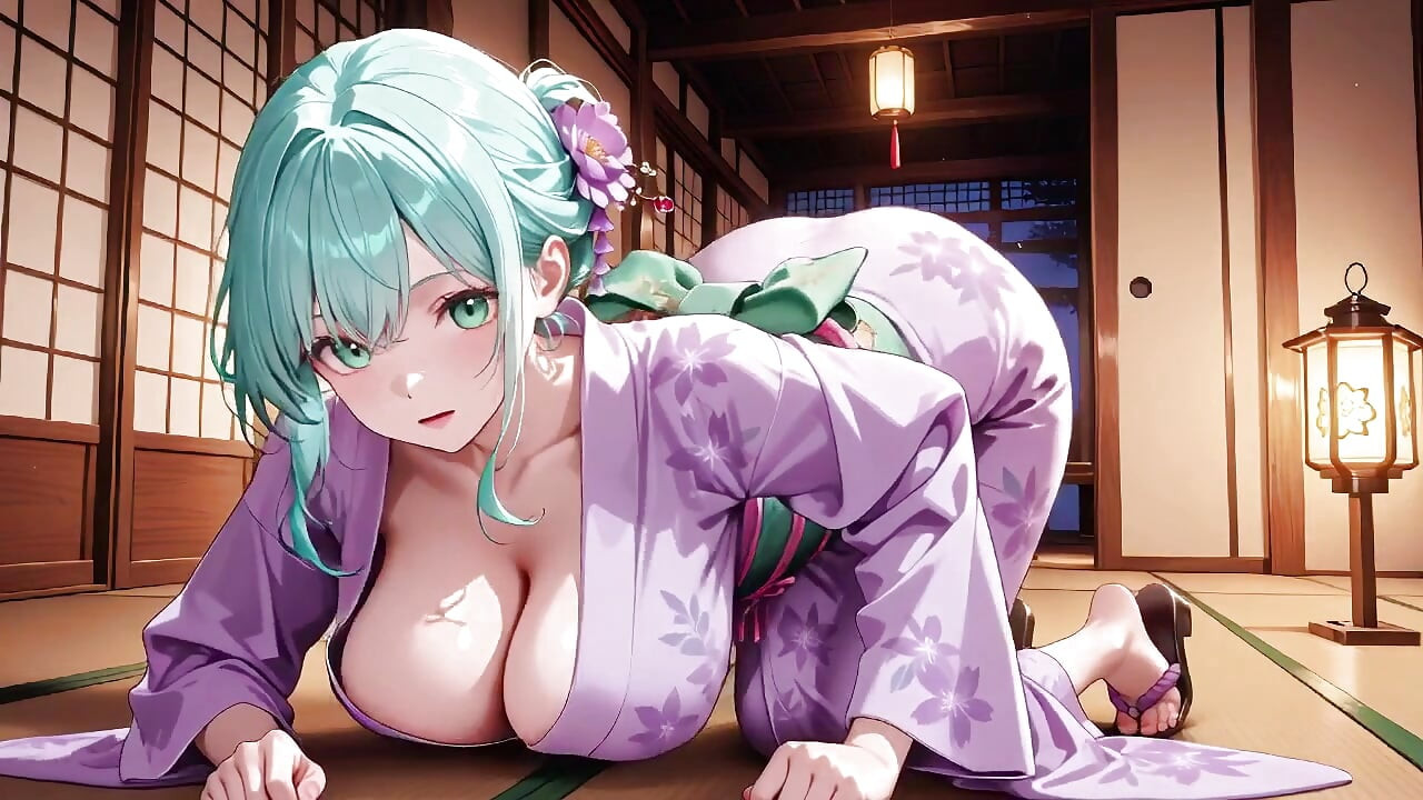 Violetti kimonojumalatar! En kestä märkyyttä punaisen torii-portin alla