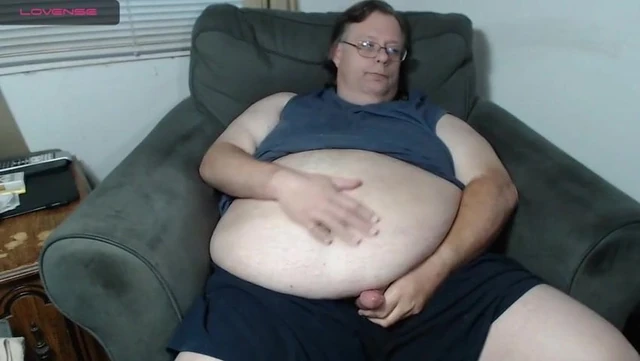 Chubby Step Dad Wanking