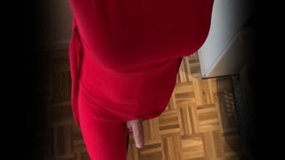 POV walking with cock out - slow motion