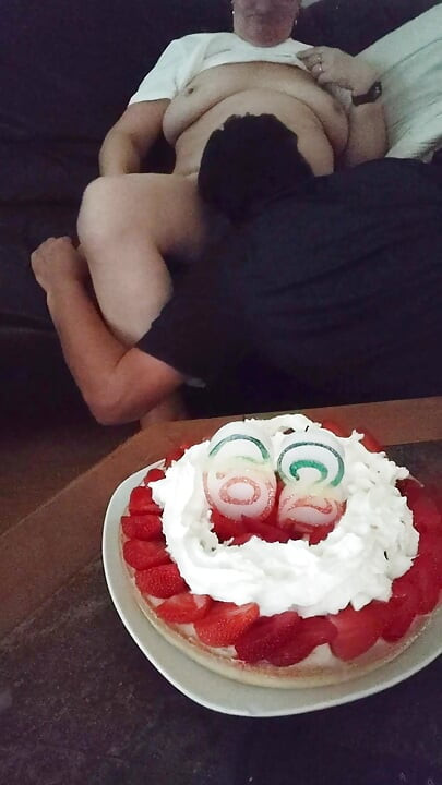 Birthday of a very slutty granny 62 years old