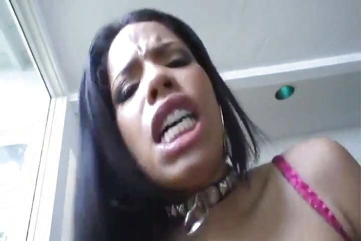 Stunning Black Chick Gets Her Pussy Banged by a Big White Cock