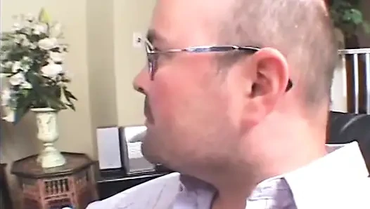 Naughty whore gets her pretty face ans asshole fucked by buff stud