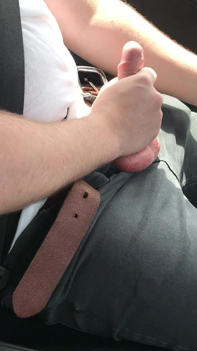 Jerking and Cumming while driving home with friend