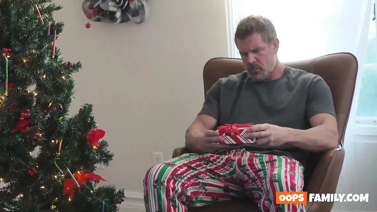 A lonely Christmas for Stepdad takes a dirty turn with secret porn.