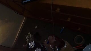 Grandpa wanking his massive semi and cumming humongously