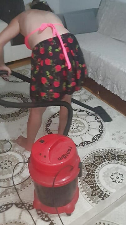 We're having a secret affair with the cleaning lady.