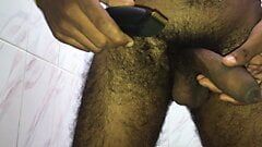 Capturing trimming around the dick of pure Telugu talker