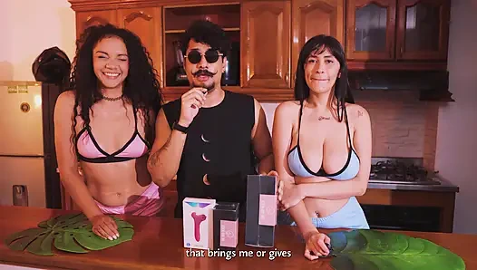 Making This 2 Georgeous Cum with Some Help (badpeach Toys Review)