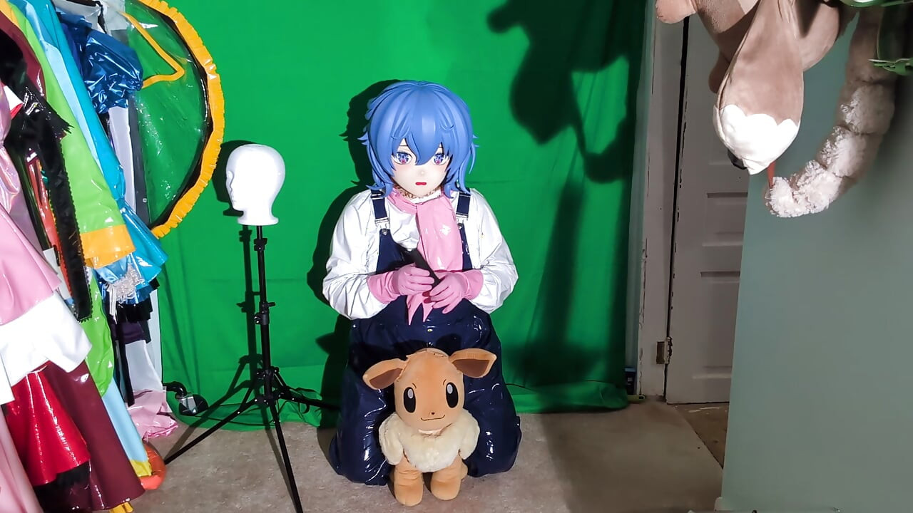PVC Kigurumi Cosplayer Gardener Outfit Vibrator Play