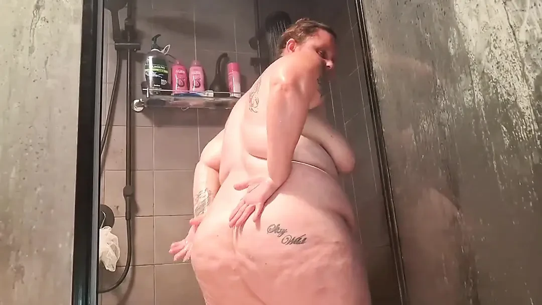 DIRTY MILF plays in the SHOWER, waiting for BIG COCK.