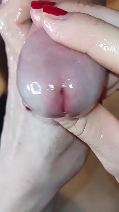 Emotional moment from "Handjob Technique: Frenulum And Foreskin Fun. Female POV (Milking-time)"