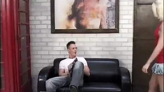 Interviewed this very sexy German blonde before getting penetrated in every eager hole