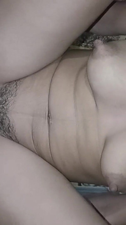 Unforgettable moment from "My horny wife Shalini seduced and riding dick in her periods in night time"