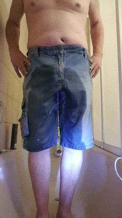 wetting jeans